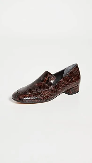 Vince Women's Fauna Loafer Pumps, Chocolate, Brown, 7 Medium US