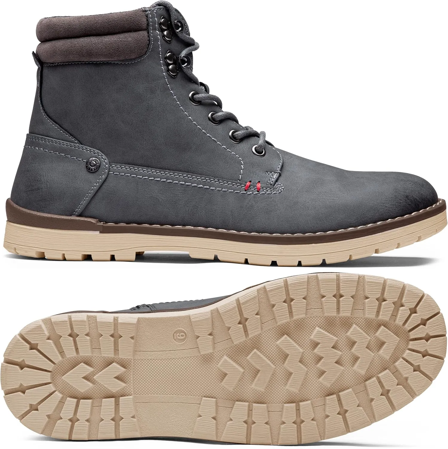 Vostey Men's Chukka Boots Motorcycle Casual Hiking Boot for Men