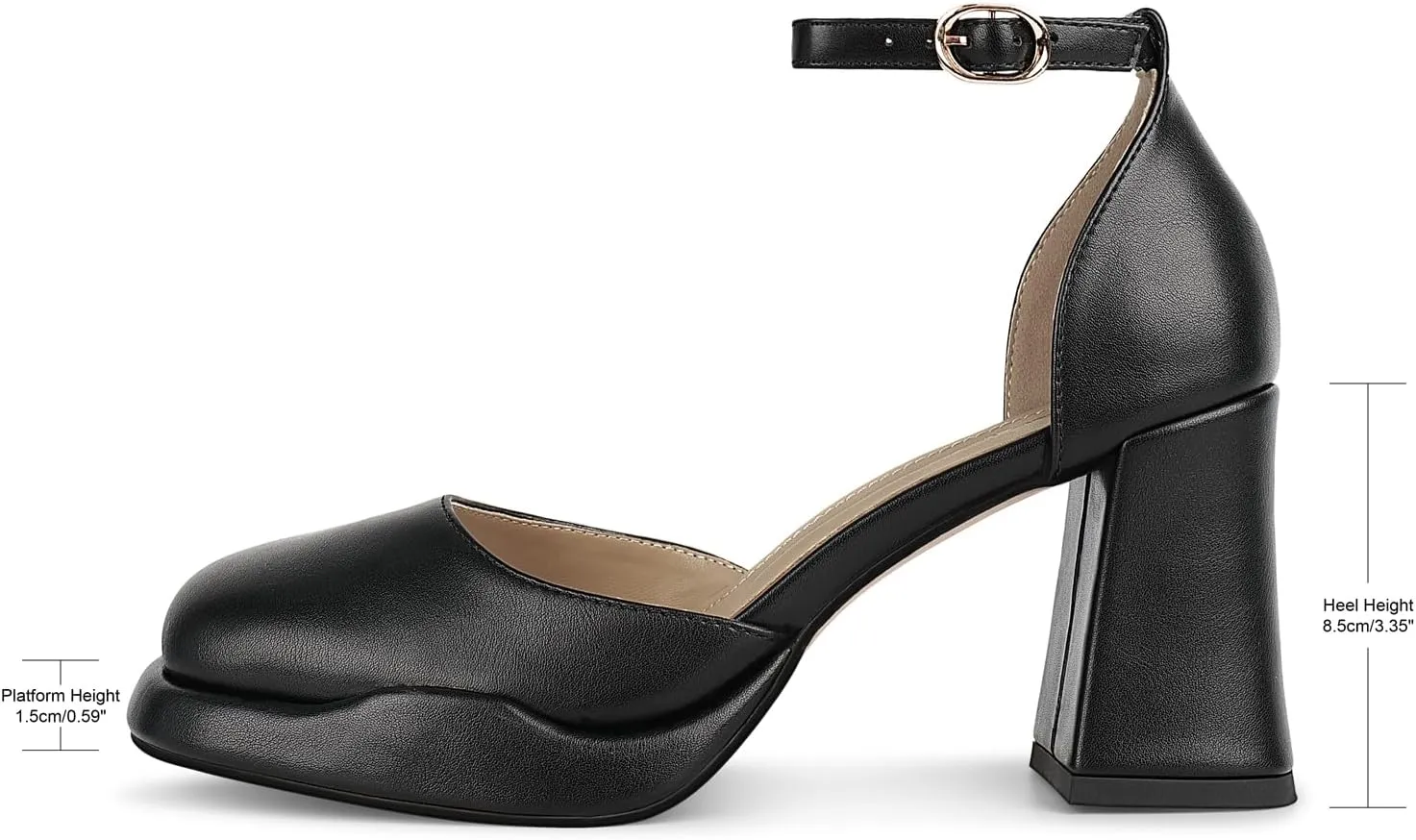 wetkiss Platform Chunky Heels Women, Suitable for All Occasions, Cute and Comfortable Block Heel