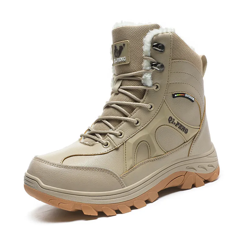 Wildking Men's High-Top Waterproof Hiking Work Boots 6.5
