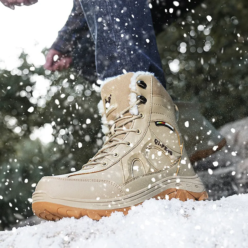 Wildking Men's High-Top Waterproof Hiking Work Boots 6.5