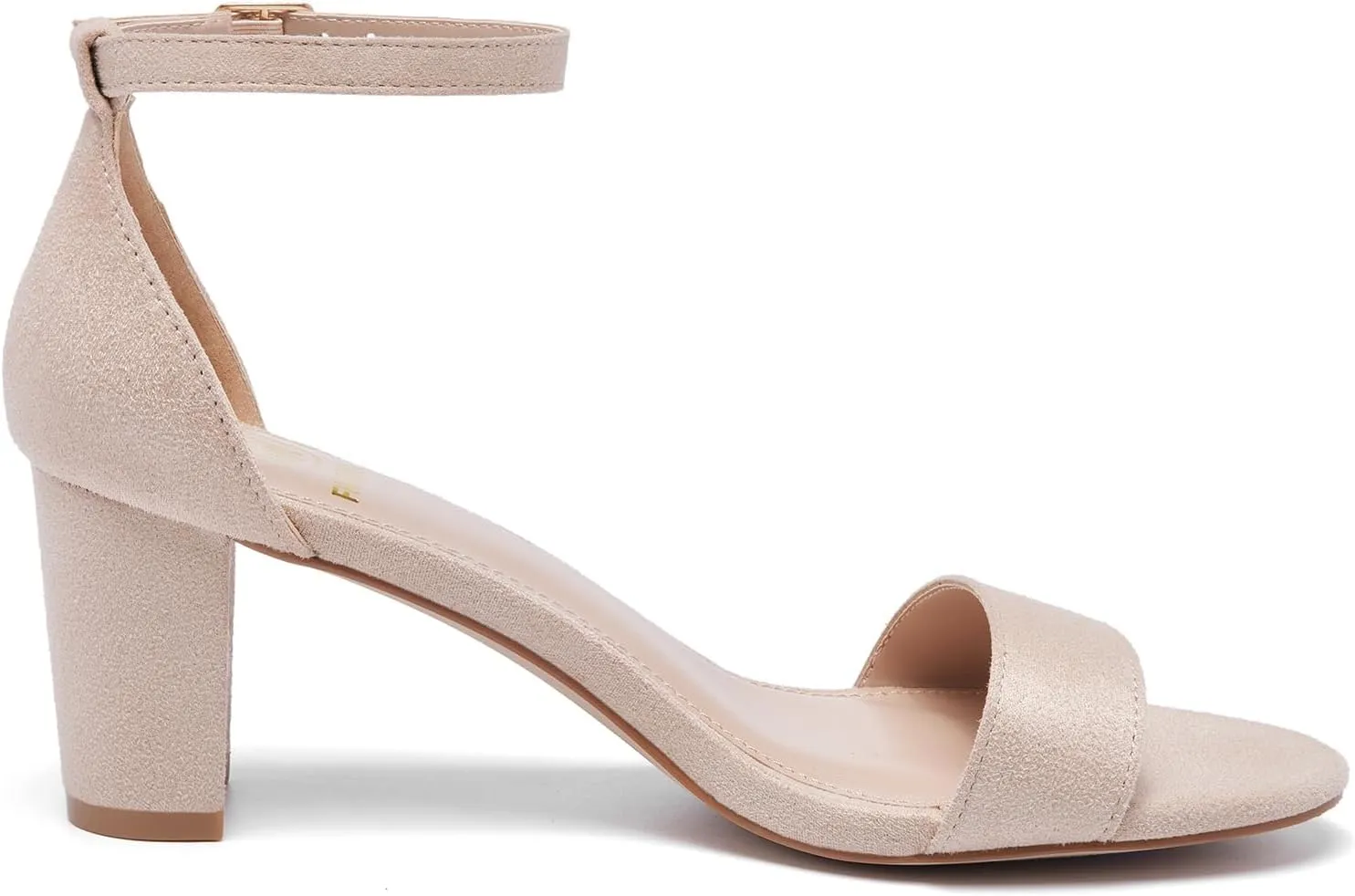 Women Open Toe Low Chunky Short Heels Ankle Strap Block Heel Sandals Party Dress Wedding Pump Shoes