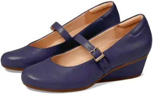 Women Wedge Heel Mary Janes Round Toe Ankle Strap Pumps Wedge Heels 2 inch Casual Wedged Mary Jane Shoes Matte Buckle Dress Wedges Sandals Office Ladies Wedding 4-11 M US