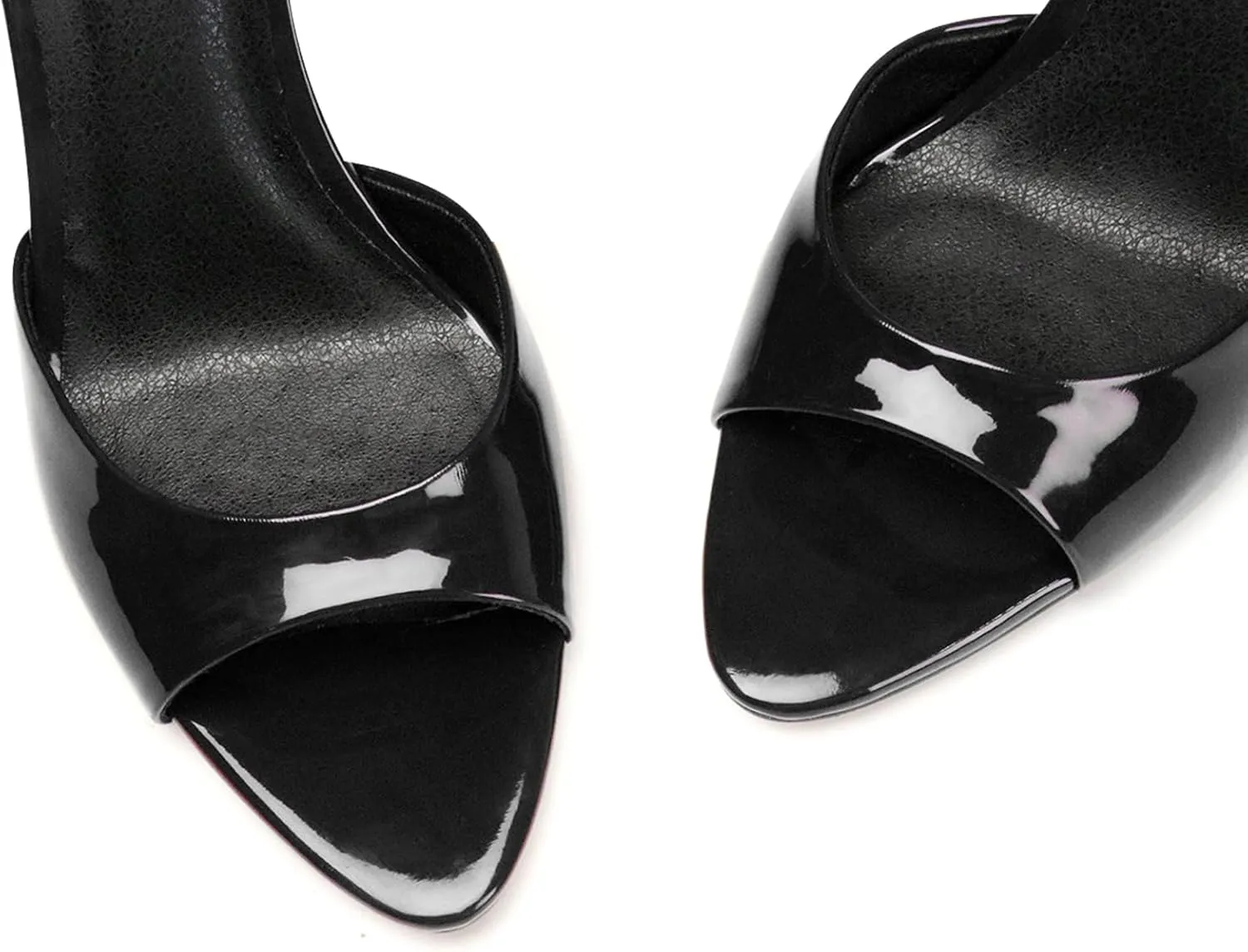 Women's Ankle Strap Fine Heeled Wedding Mesh Kitten Heels Sandals Pointed Open Toe Ankle Buckle Strap Summer Dress Shoes