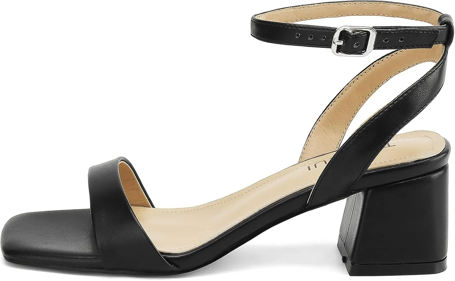 Women's Heeled Sandals Strappy Low Block Heels Chunky for Women Comfortable Ankle Strap Open Toe Party Wedding Dress Shoes for Women Dressy