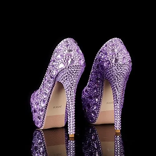 Womens Platform Chunky High Block Heels Ankle Strap Buckles Wedge Dress Pumps Fashion Shoes for Women's Pumps Blue Purple Black Party Dress Platform Heels