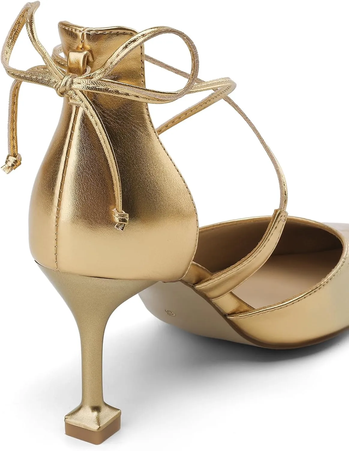 Women's Pumps Kitten Heels for Women Dressy Pointed Toe Heels Womens Dress Shoes Closed Toe Formal Shoes Strappy