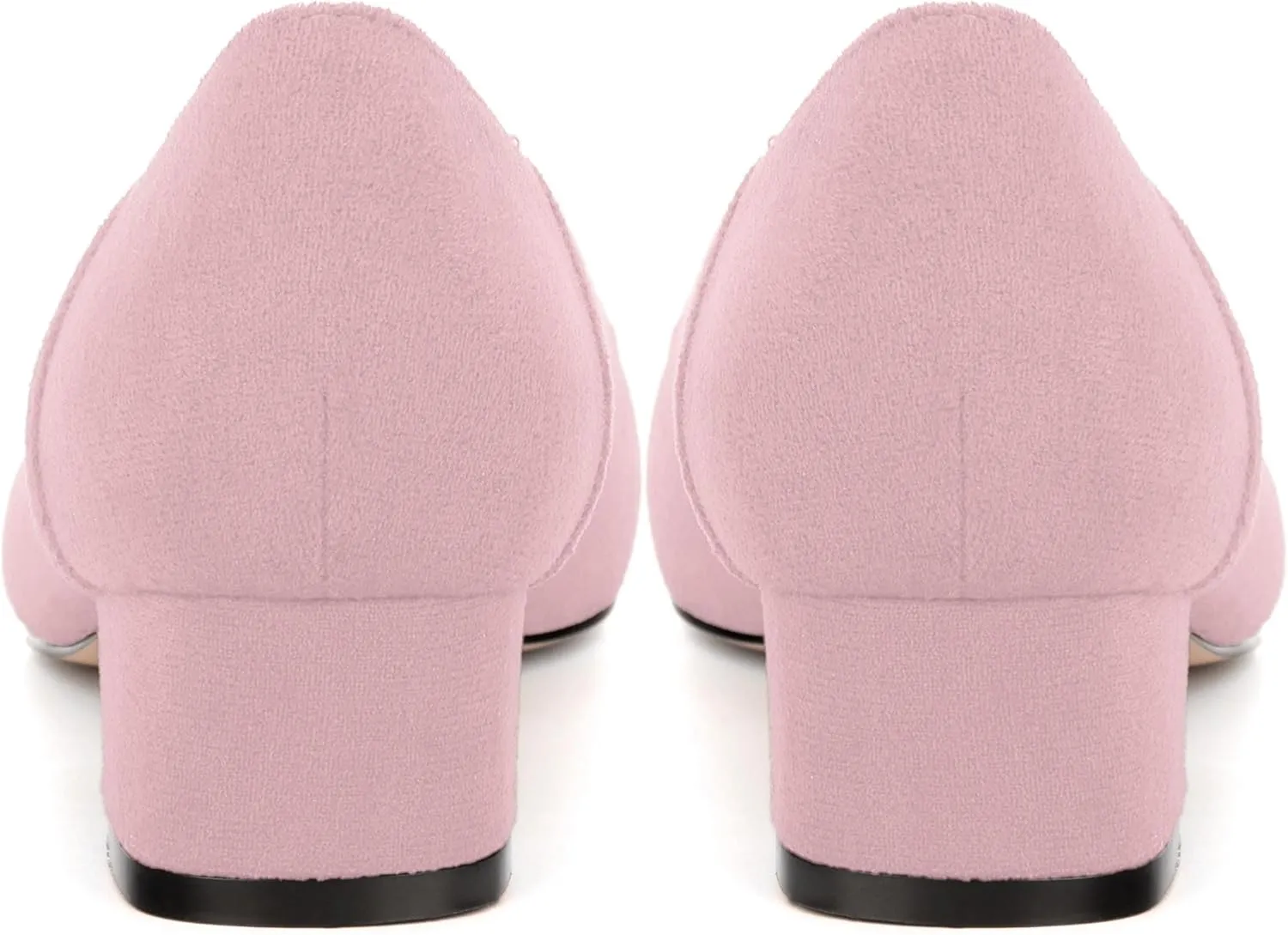 Womens Pumps, Low Chunky Block Heels for Women, Square Toe Womens Dress Shoes for Party and Office, Patent Dress Pumps