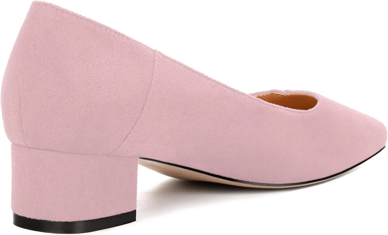 Womens Pumps, Low Chunky Block Heels for Women, Square Toe Womens Dress Shoes for Party and Office, Patent Dress Pumps