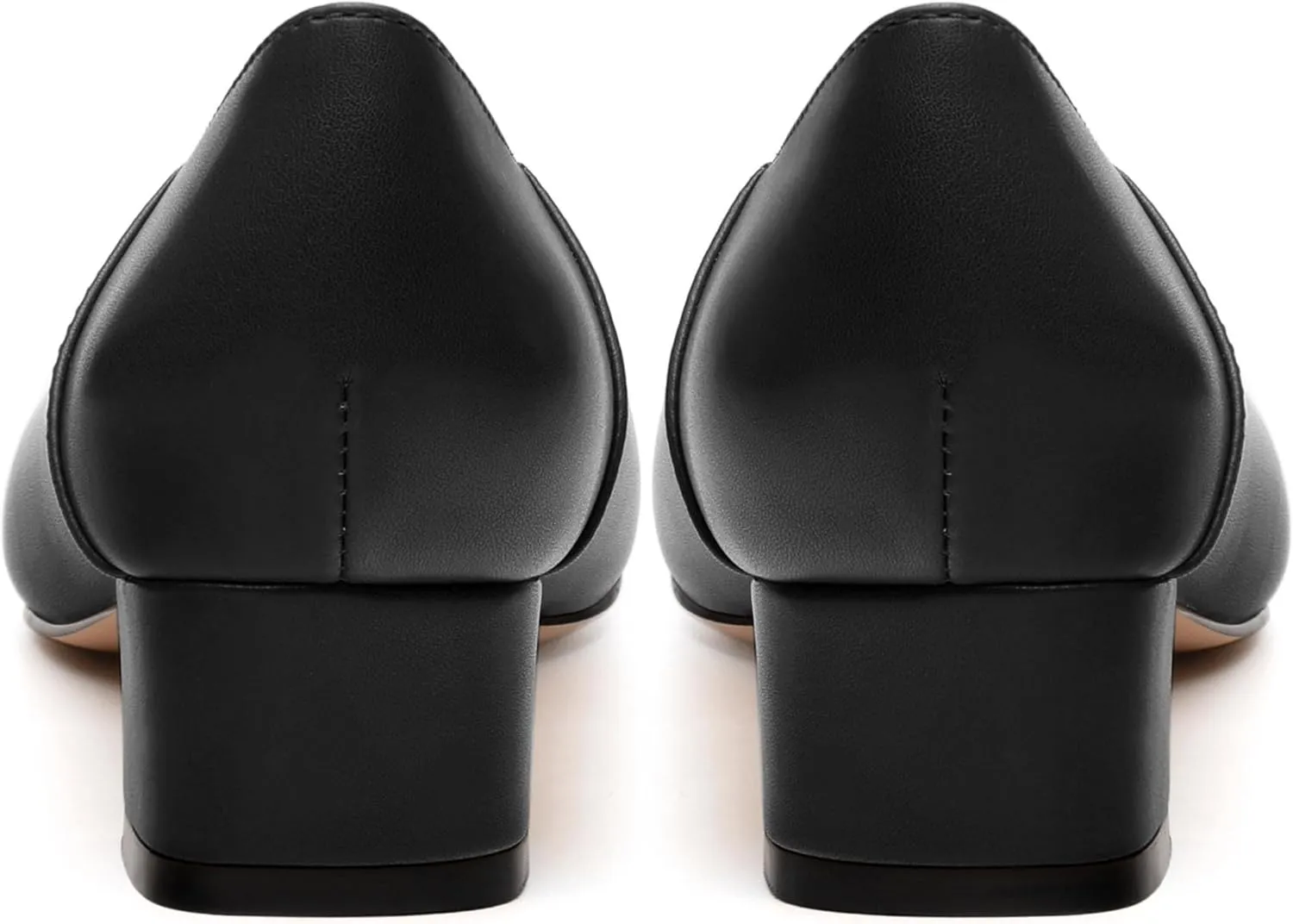 Womens Pumps, Low Chunky Block Heels for Women, Square Toe Womens Dress Shoes for Party and Office, Patent Dress Pumps