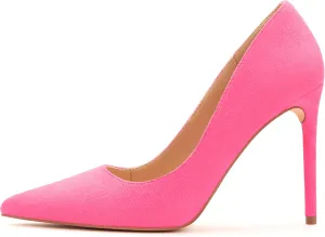 Women's Pumps Slip On High Heels with Pointed Toe 4.1 Inch Stiletto Bridal Party Dress Heels for Casual