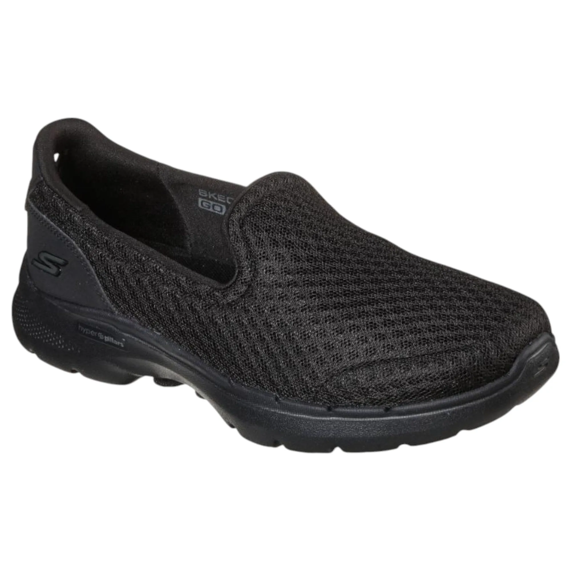 Womens Skechers Go Walk 6 - Big Splash Shoes Black/Black