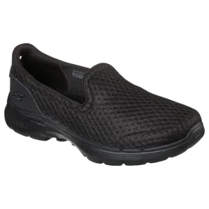 Womens Skechers Go Walk 6 - Big Splash Shoes Black/Black