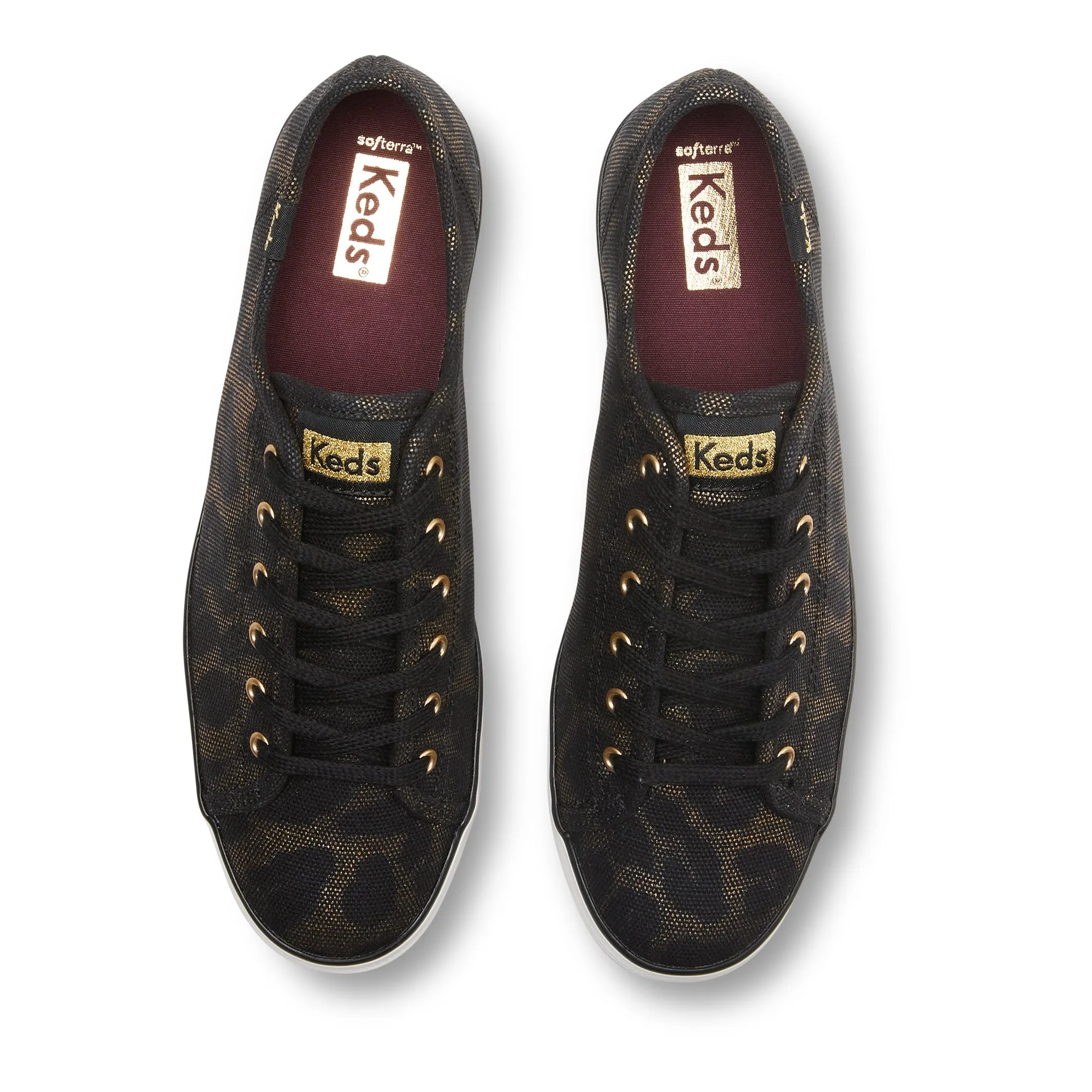 Women's Triple Kick Metallic Black Canvas
