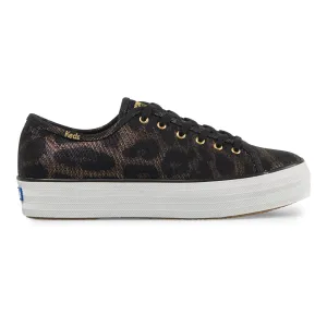 Women's Triple Kick Metallic Black Canvas
