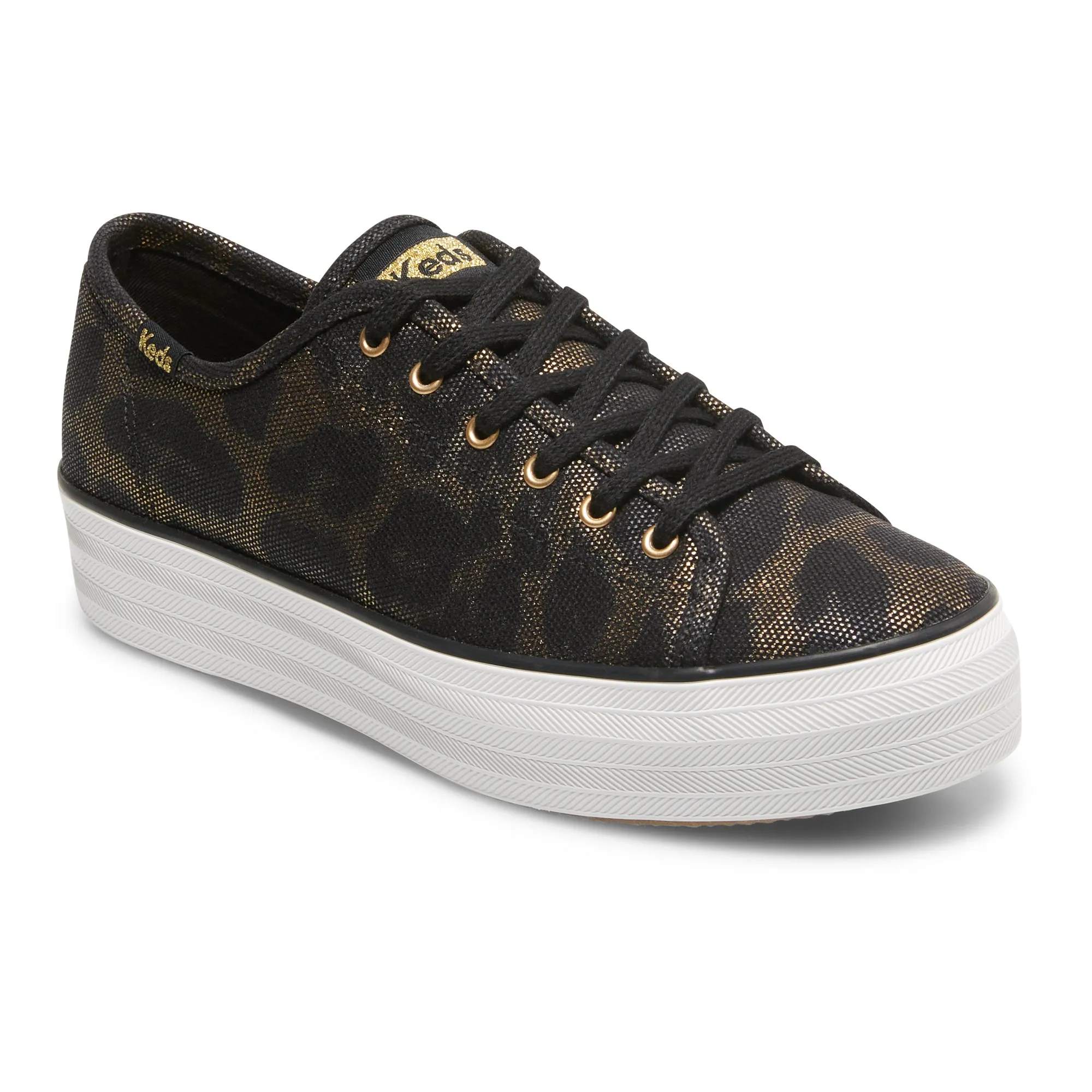 Women's Triple Kick Metallic Black Canvas