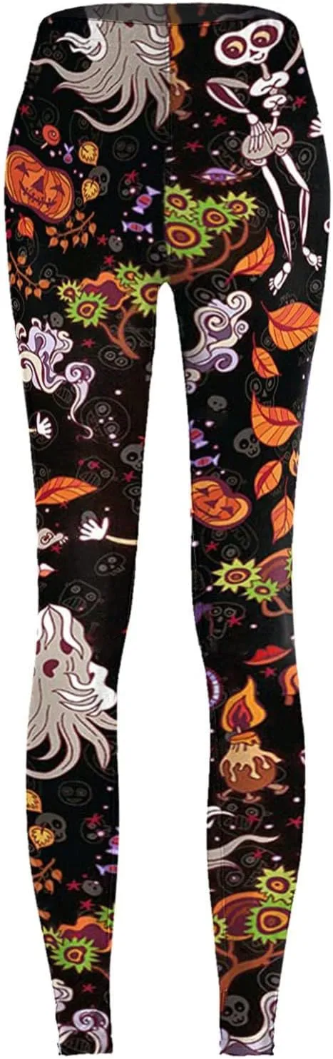 Womens Trousers Hot Halloween Costumes for Women Womens Leggings for Work No Front Seam Leggings Women Gym Harlequin