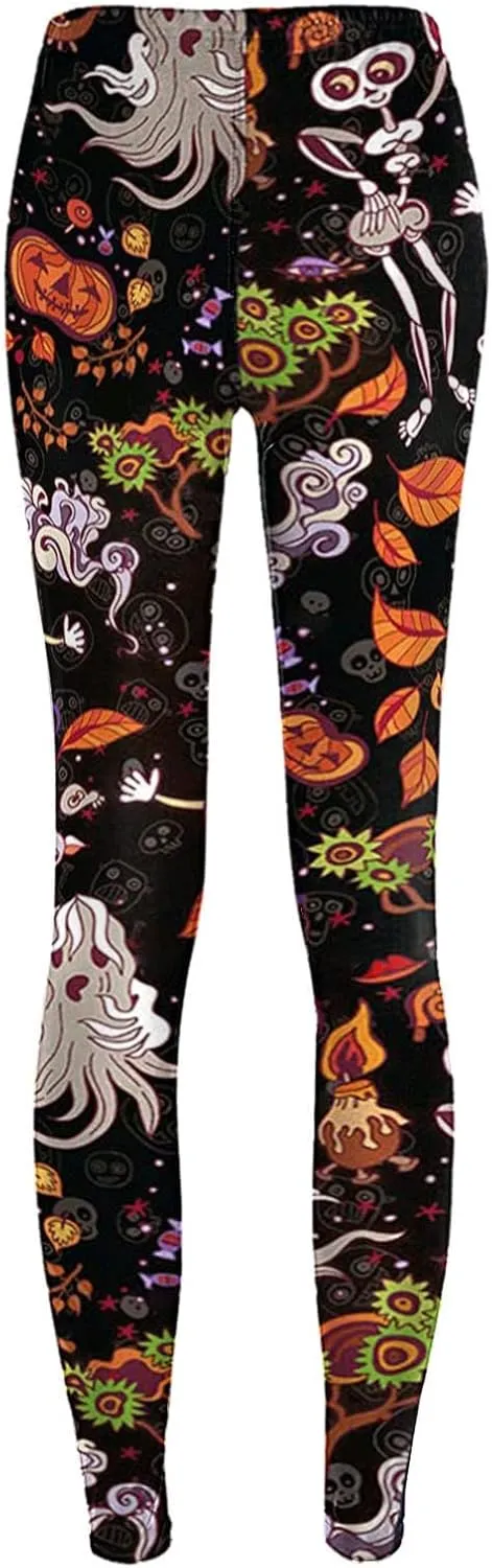 Womens Trousers Hot Halloween Costumes for Women Womens Leggings for Work No Front Seam Leggings Women Gym Harlequin