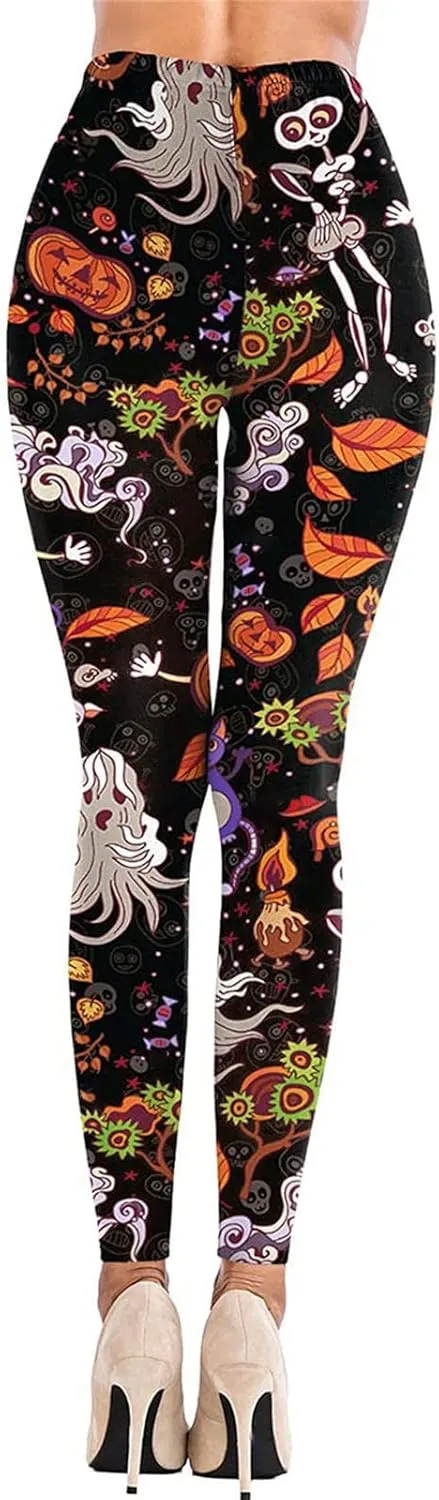 Womens Trousers Hot Halloween Costumes for Women Womens Leggings for Work No Front Seam Leggings Women Gym Harlequin