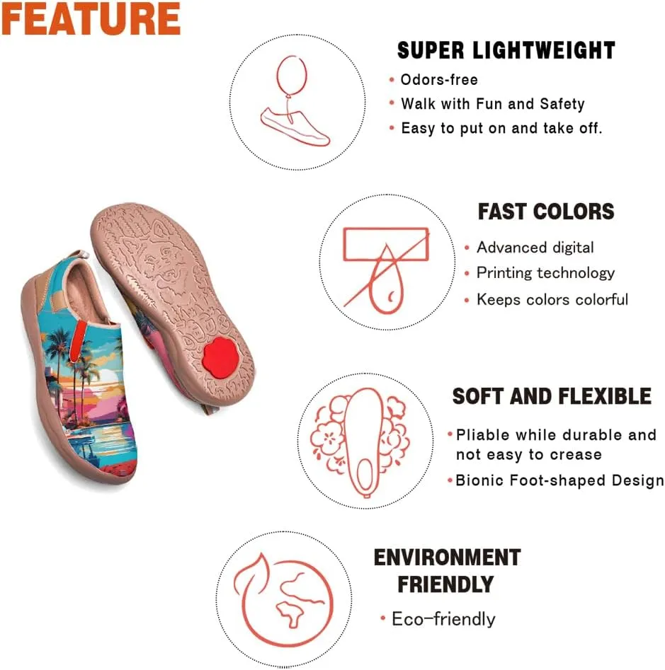Women's Walking Travel Shoes Slip On Microfiber Casual Loafers Lightweight Comfort Fashion Sneaker