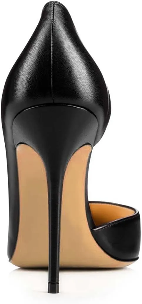 XYD Women Sexy High Heel Pumps Formal Event Closed Pointy Toe Slip-on D'Orsay Dress Office Shoes