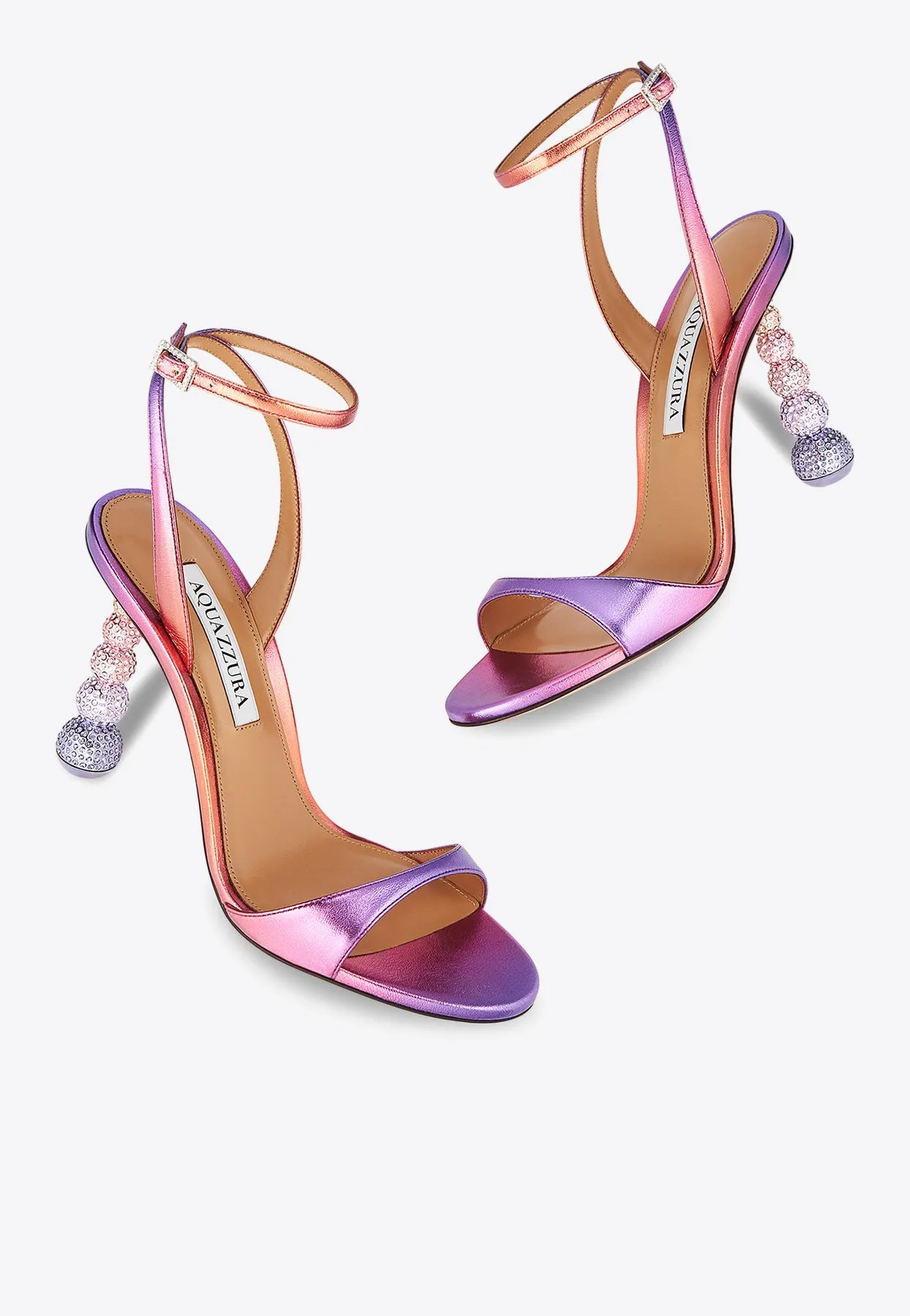 Yes Baby 95 Metallic Leather Sandals