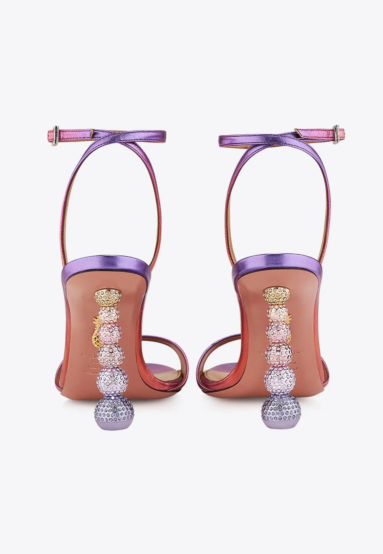 Yes Baby 95 Metallic Leather Sandals